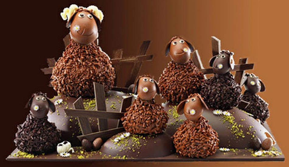mouton en chocolat